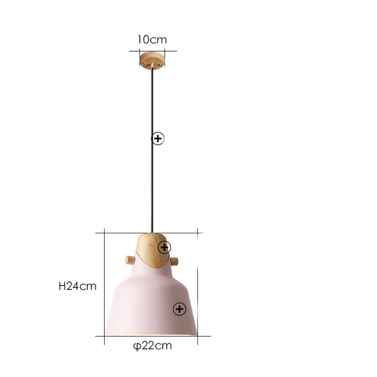 Colorful Nordic LED Pendant Lamp / Pink / B
