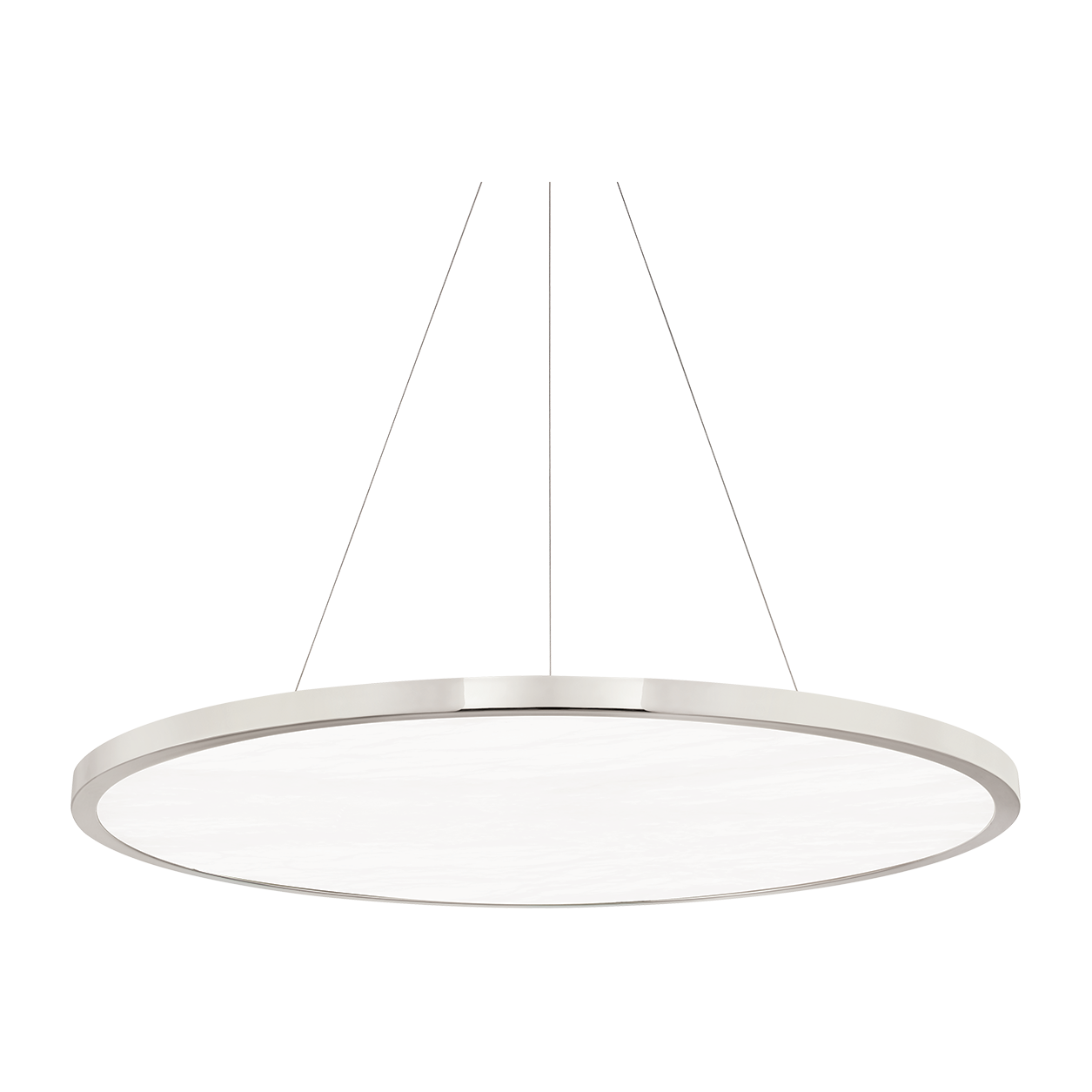 Natural Stone Accent Chandelier Light / Polished Nickel