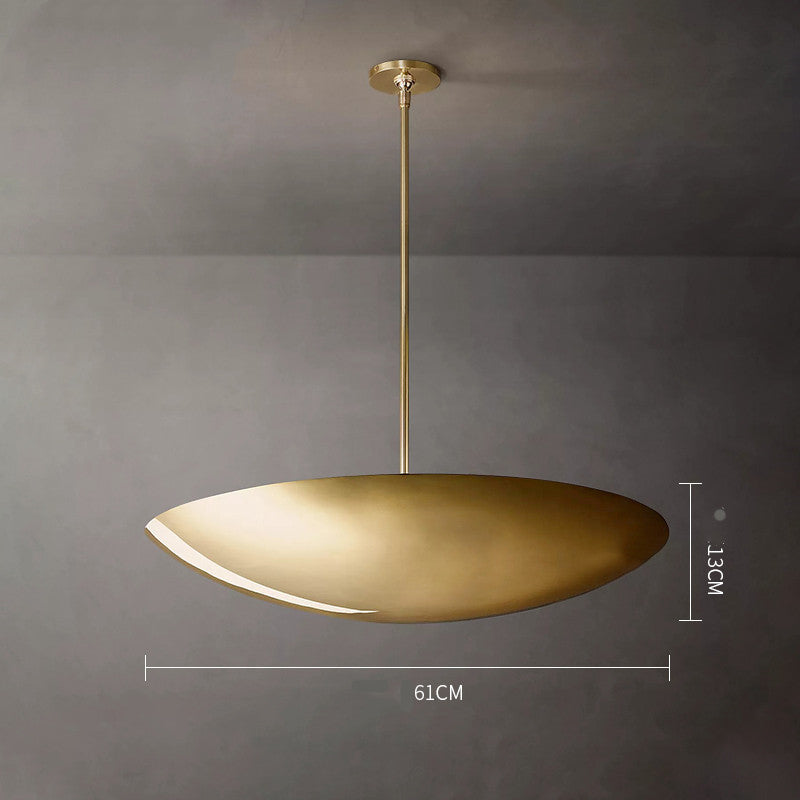 Vintage Copper Bowl Pendant Light