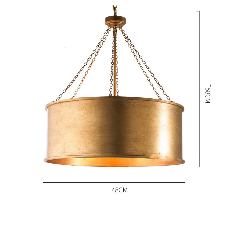Antique Rural Iron Pendant Chandelier / Silver / 48x58CM