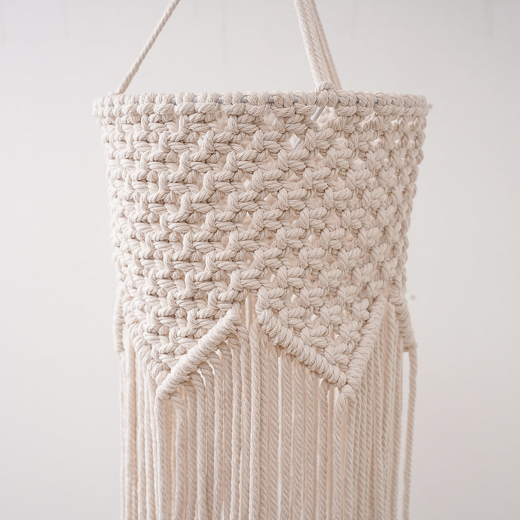 Bohemian Handwoven Cotton Pendant Lampshade