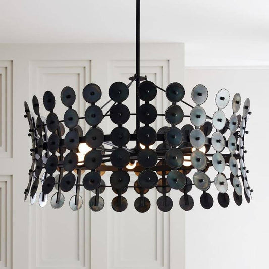 Burnt Iron Hourglass Chandelier