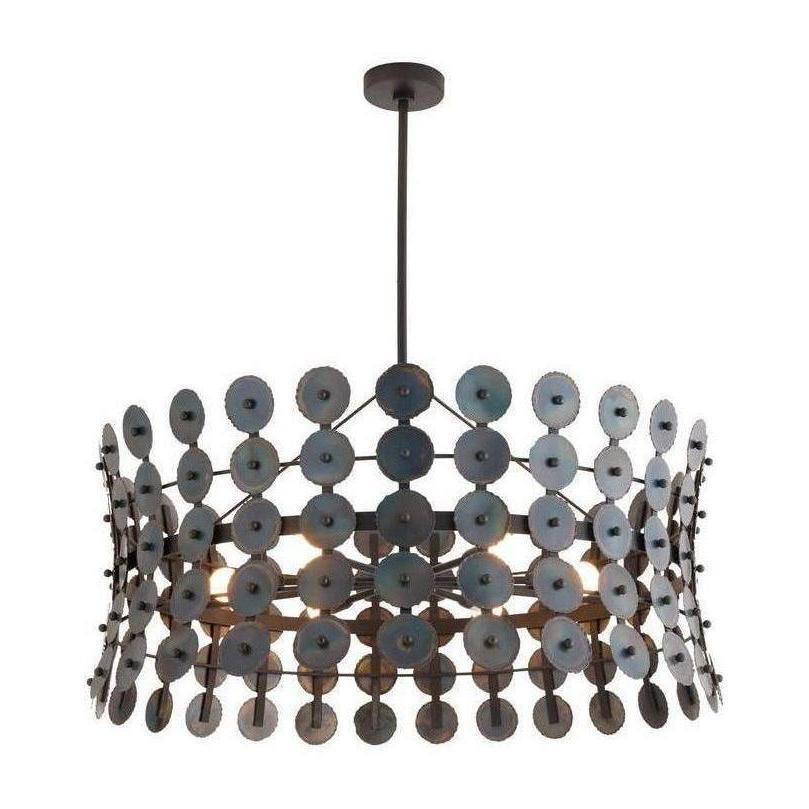 Burnt Iron Hourglass Chandelier