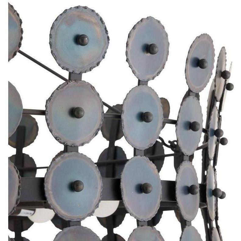 Burnt Iron Hourglass Chandelier