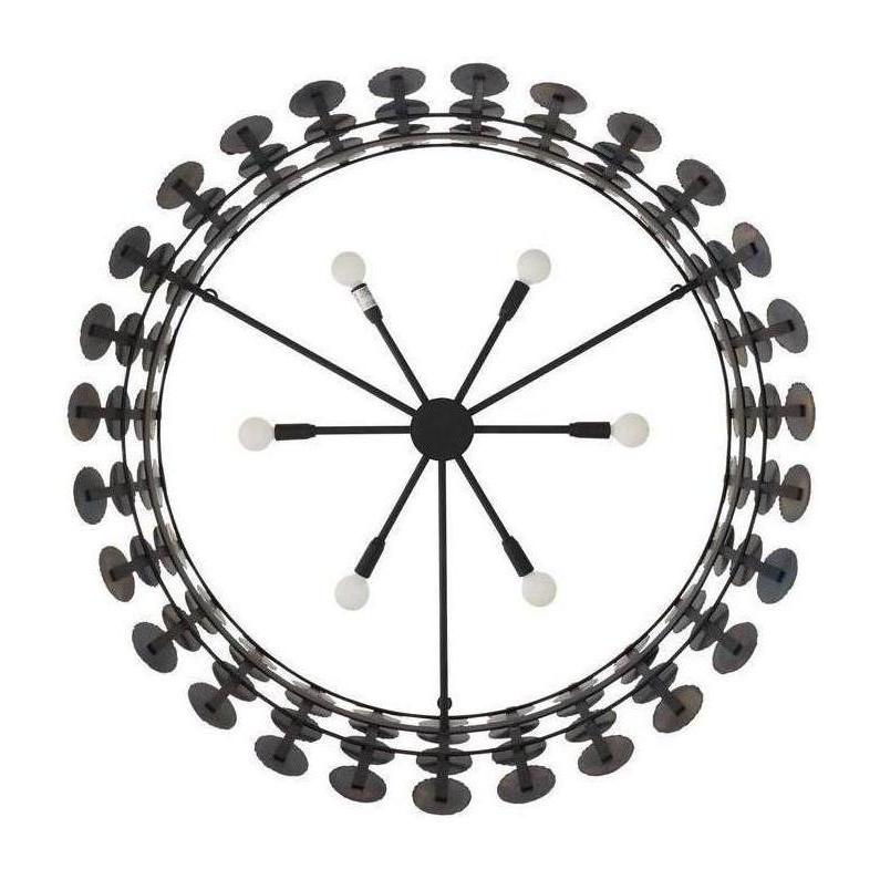 Burnt Iron Hourglass Chandelier