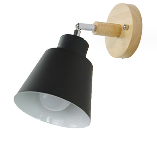 Colorful E27 Bedside Wall Sconce / White / Without switch / without light source