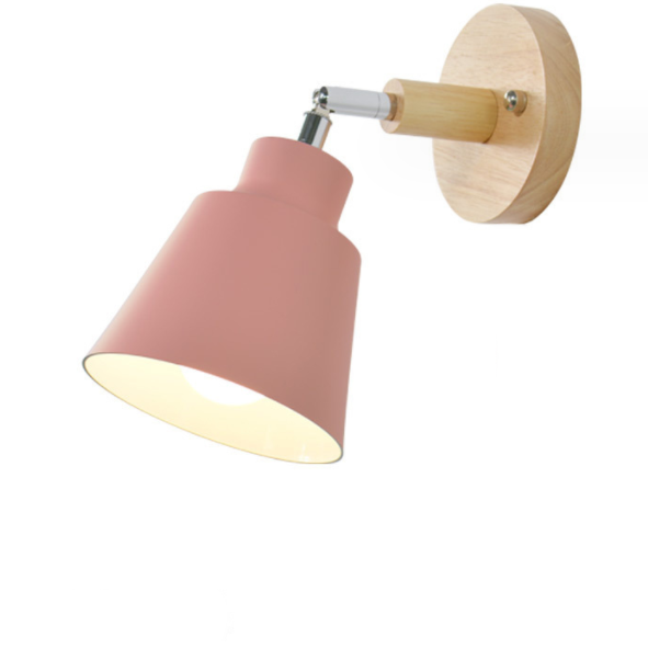 Colorful E27 Bedside Wall Sconce / Black / Without switch / without light source