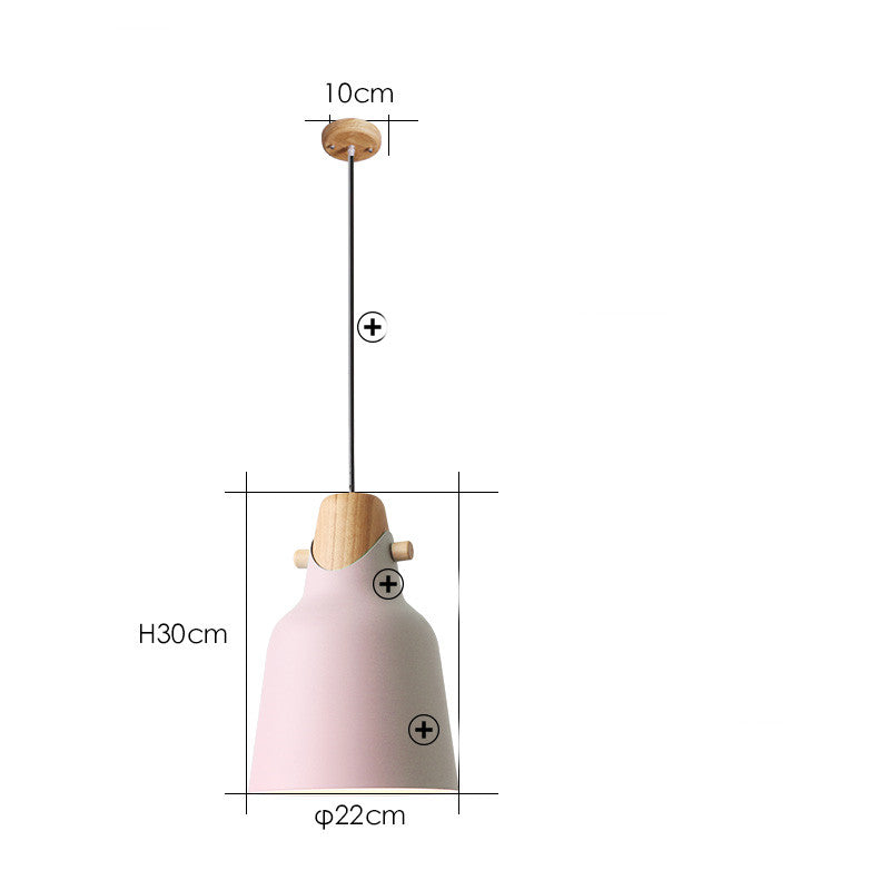 Colorful Nordic LED Pendant Lamp / Pink / C