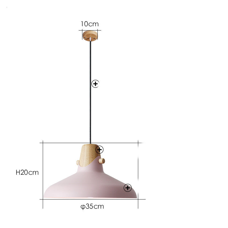 Colorful Nordic LED Pendant Lamp / Green / B