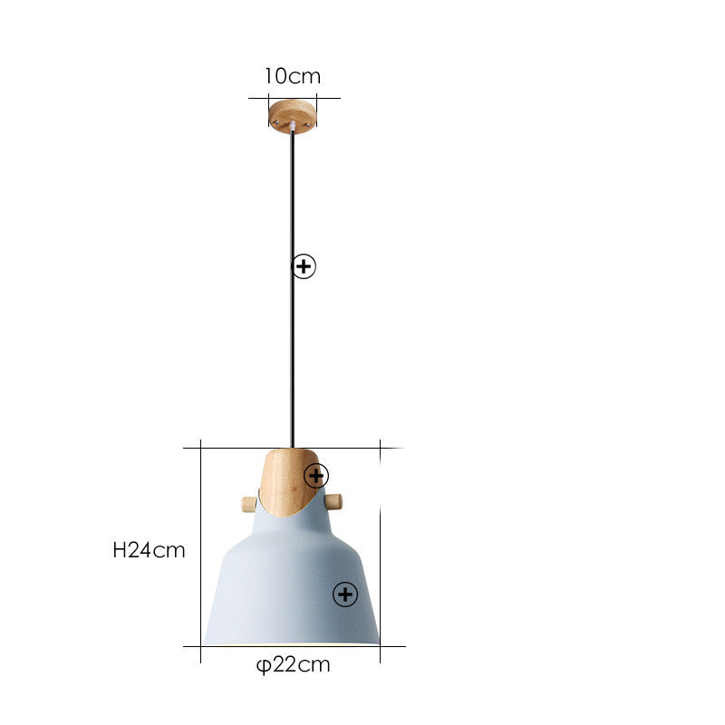Colorful Nordic LED Pendant Lamp / Yellow / A