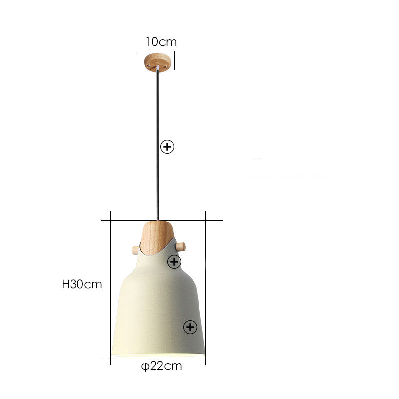Colorful Nordic LED Pendant Lamp / Yellow / B
