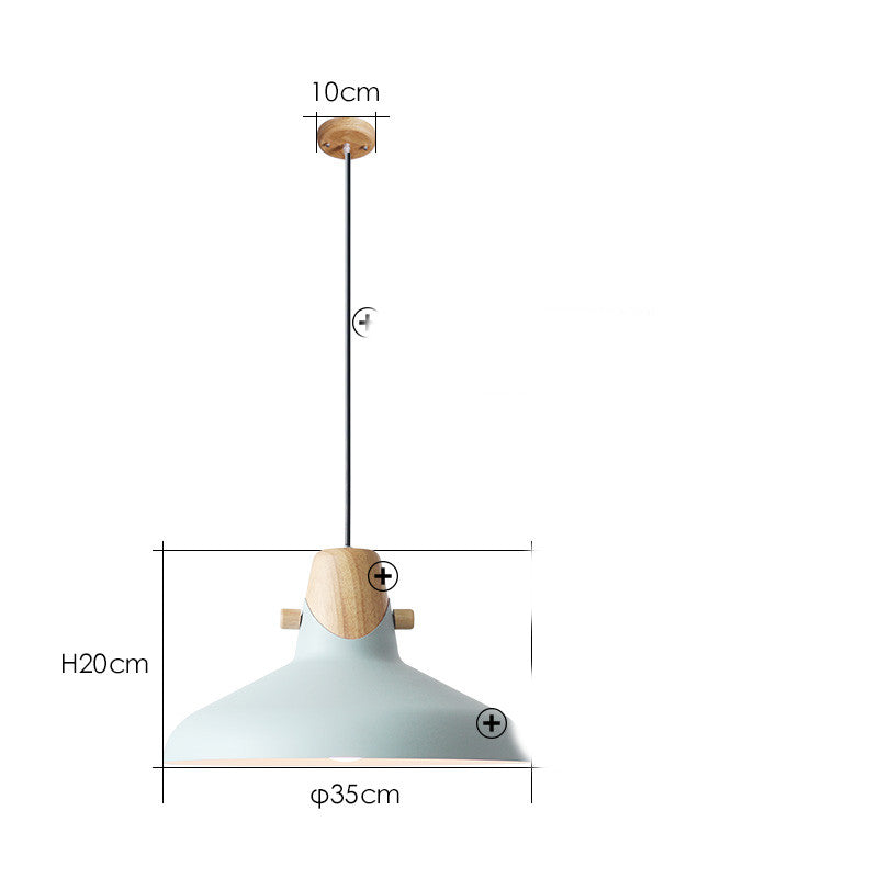 Colorful Nordic LED Pendant Lamp / Blue / C