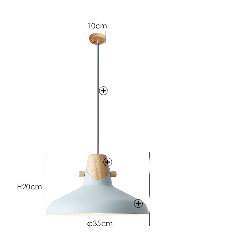 Colorful Nordic LED Pendant Lamp / Blue / B