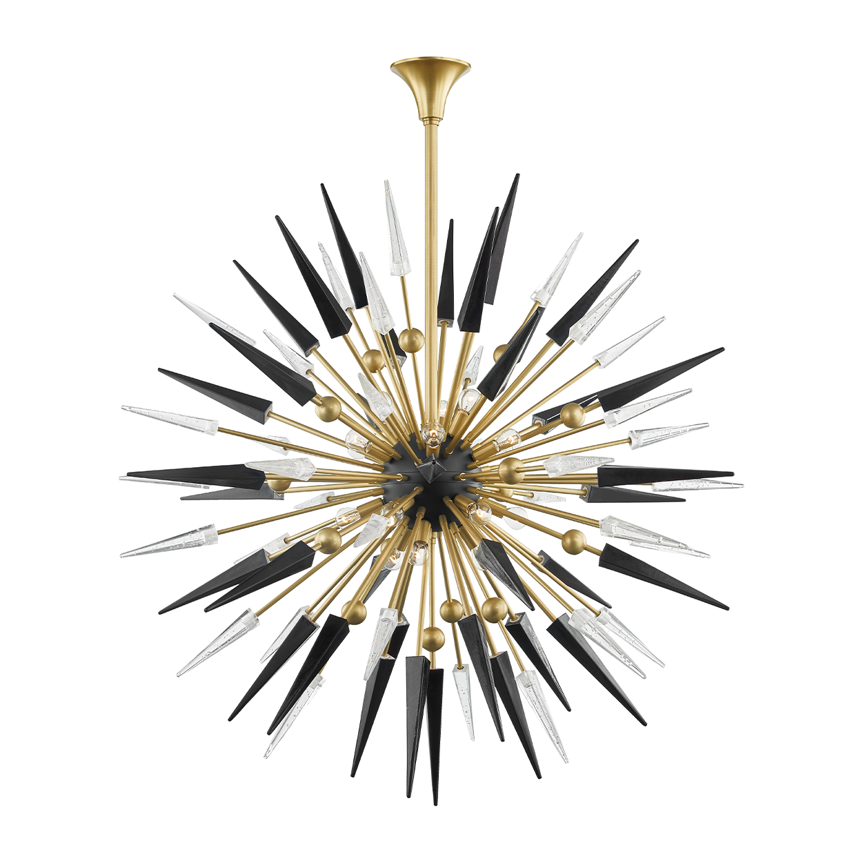 Hudson Valley Lighting Sparta 18 Light 48 inches Chandelier Ceiling Light / Aged Brass