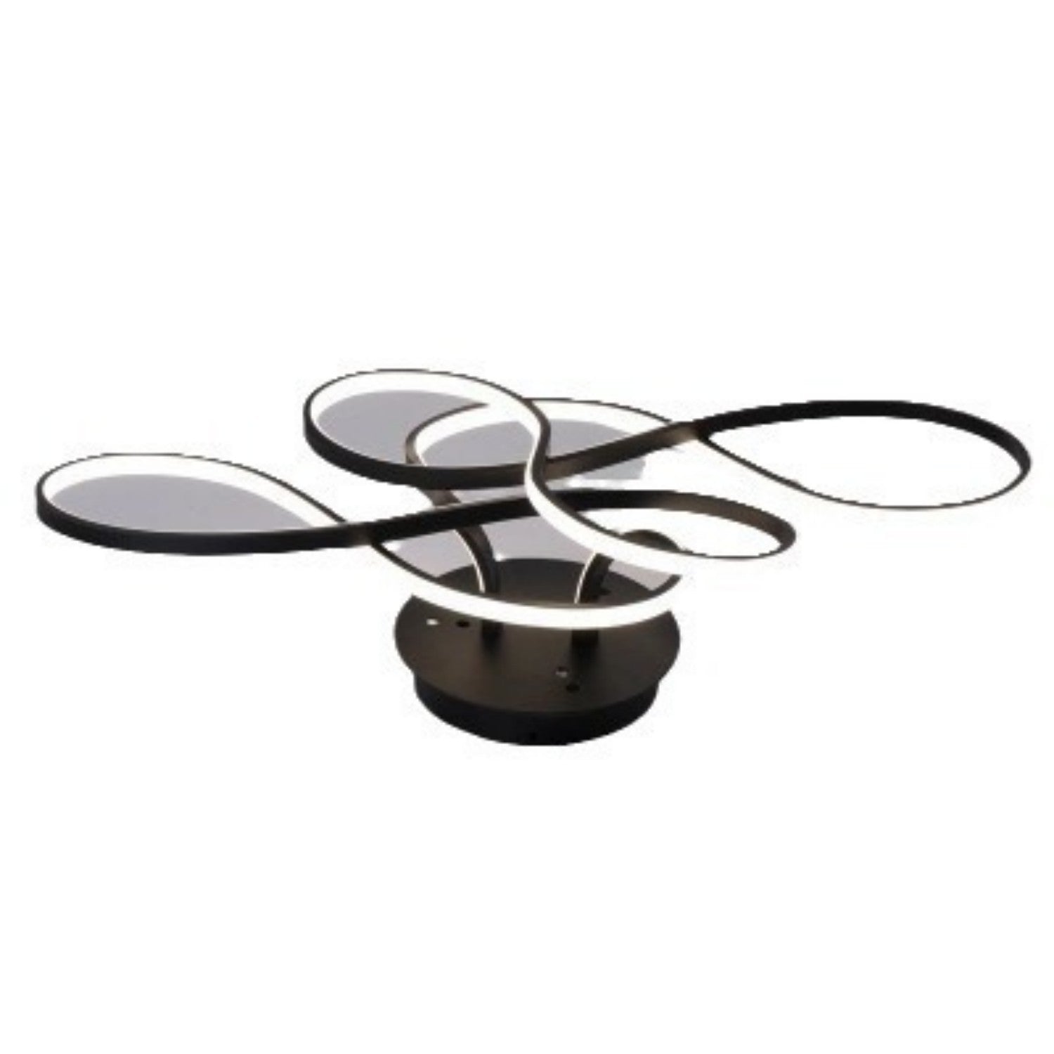 Irregular Modern LED Living Room Ceiling Light / Gold L50CM / White light