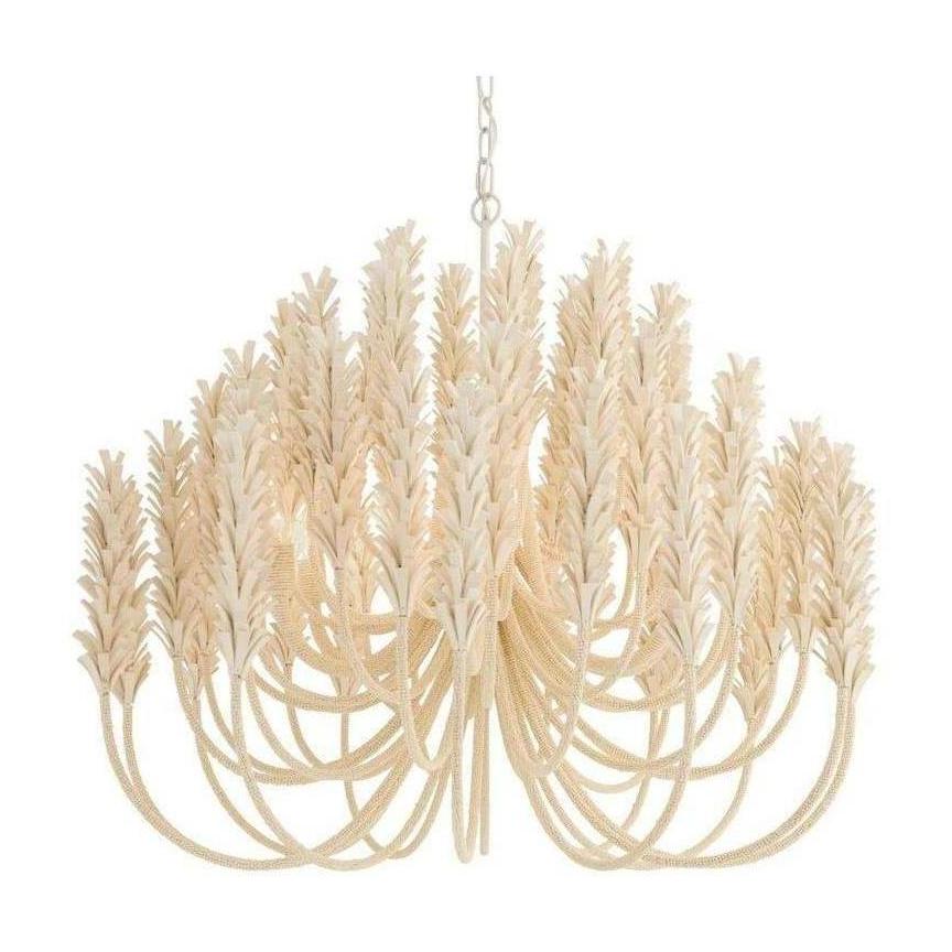 Ivory Coconut Shell Beaded Chandelier / Default Title
