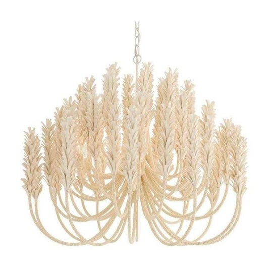 Ivory Coconut Shell Beaded Chandelier / Default Title