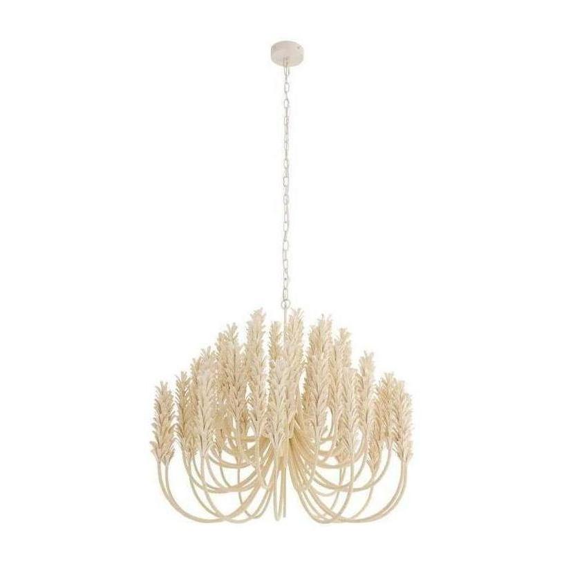 Ivory Coconut Shell Beaded Chandelier