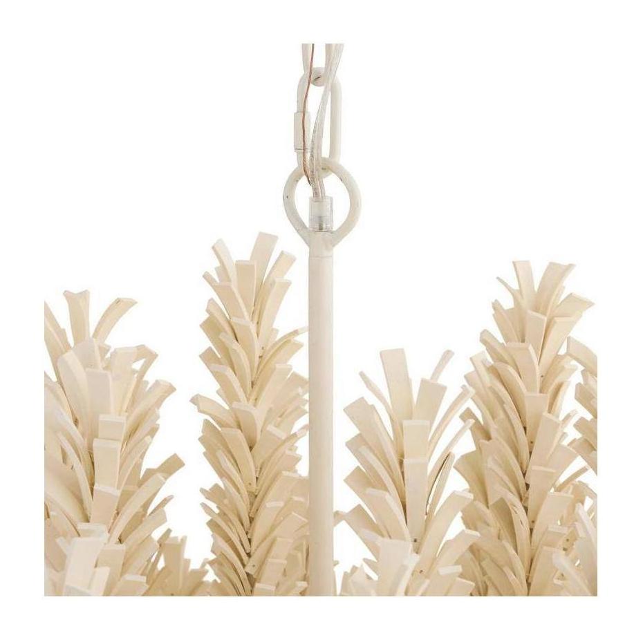 Ivory Coconut Shell Beaded Chandelier