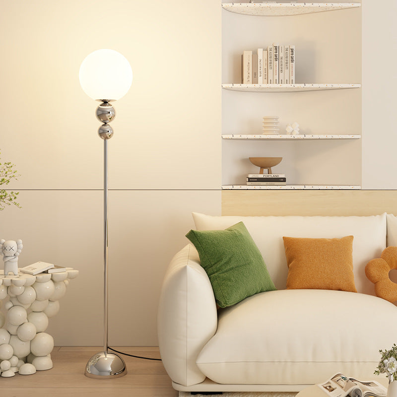 Modern Vertical Bedside Table and Floor Lamp / Light Source Not Included / Milk Green Floor Lamp / US