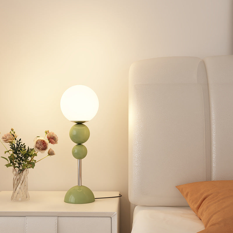 Modern Vertical Bedside Table and Floor Lamp / Light Source Not Included / Red / US