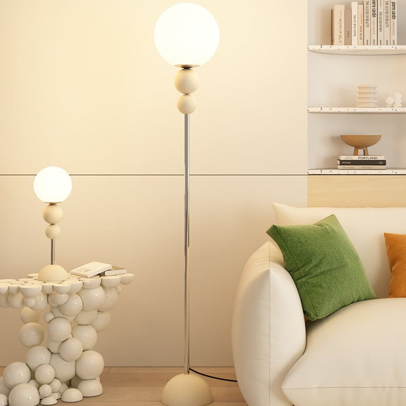 Modern Vertical Bedside Table and Floor Lamp / Monochrome Warm Light / Red Table Lamp / US
