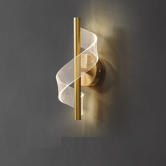 Smart Acrylic Art Wall Light / Gold 2PCS / Tricolor Dimming