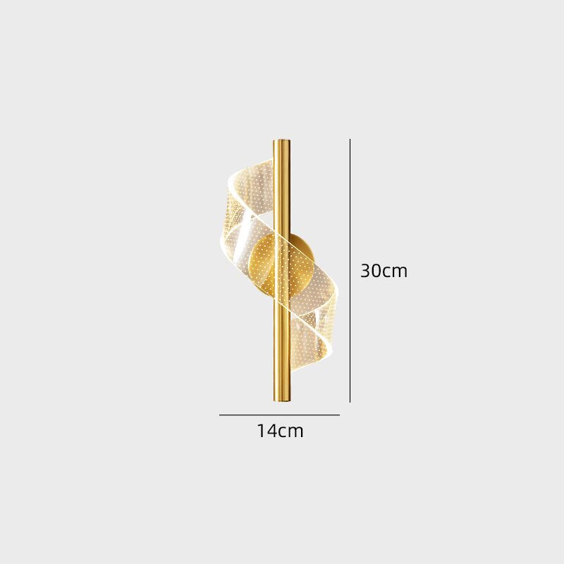 Smart Acrylic Art Wall Light / Black / Tricolor Dimming