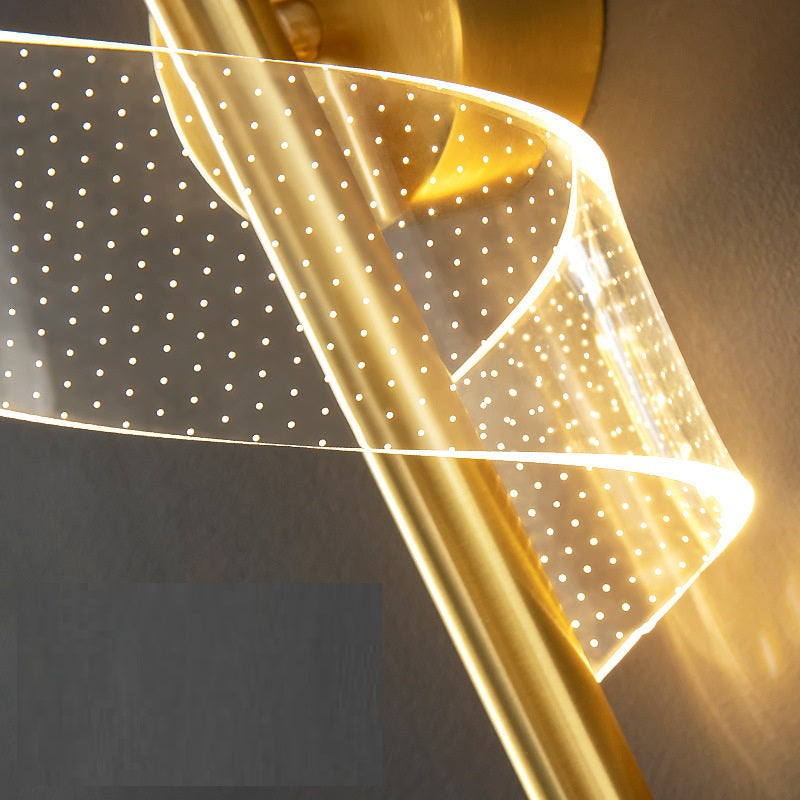 Smart Acrylic Art Wall Light / Black / White light