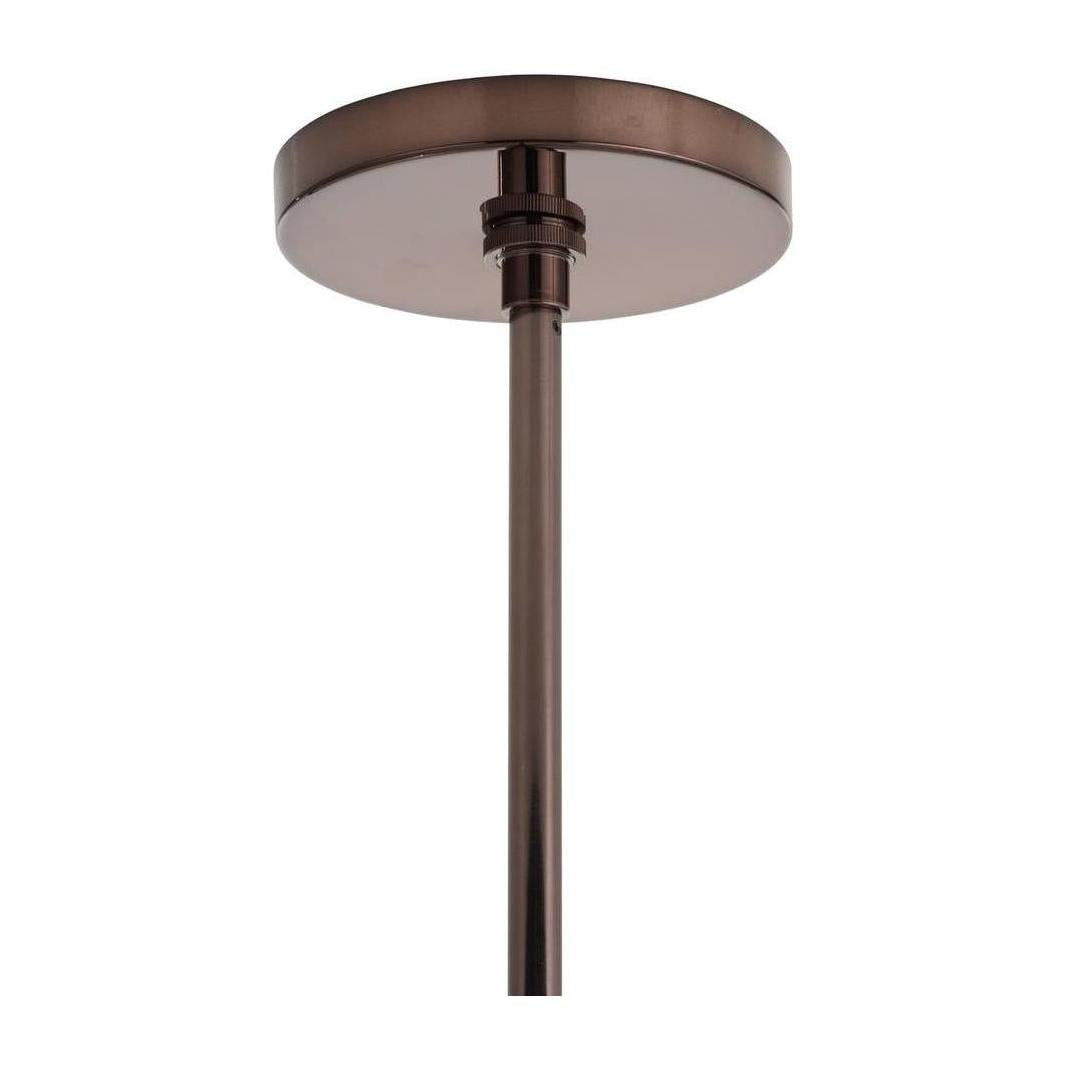 Smoke Glass Rod Statement Chandelier