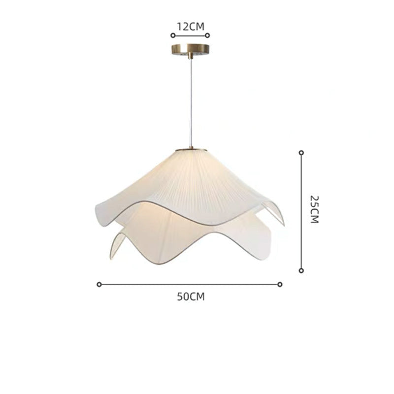 Soft Petal Fabric LED Chandelier