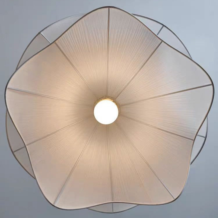 Soft Petal Fabric LED Chandelier