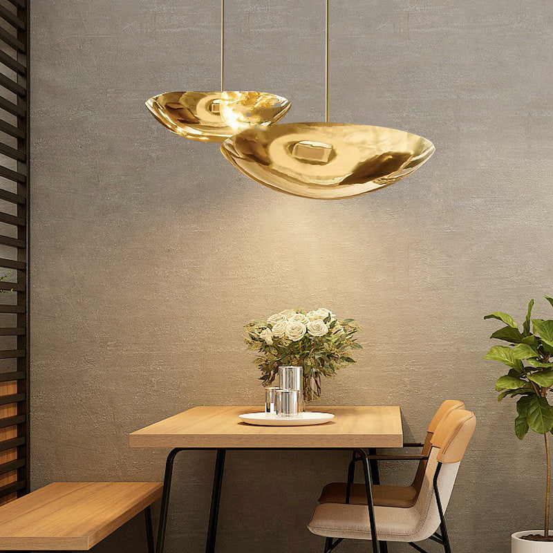Vintage Copper Bowl Pendant Light / 46X13CM