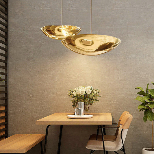 Vintage Copper Bowl Pendant Light / 46X13CM