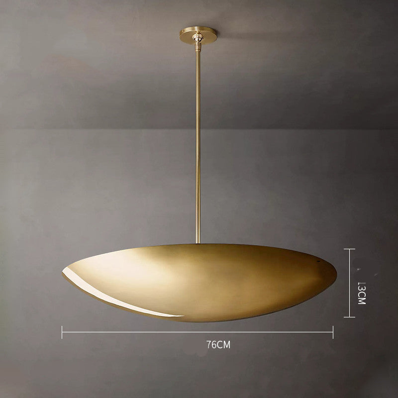Vintage Copper Bowl Pendant Light